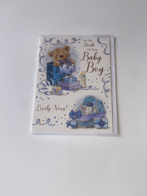 Picture of GL50010B CARD THE BIRTH OF YOUR BABY BOY